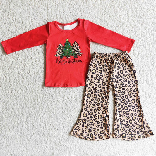 6 A4-19 Christmas Tree Leopard Pants Outfit