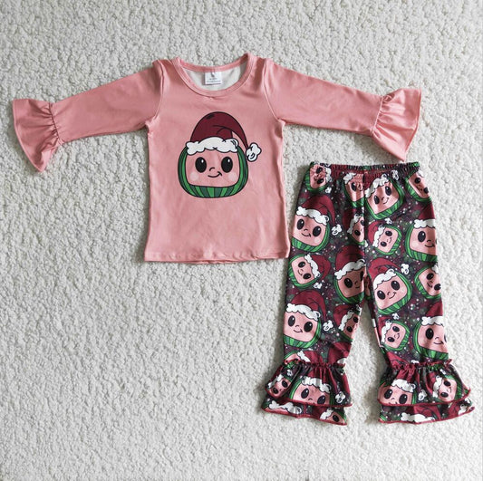 6 A5-12 Christmas Red Watermelon Cartoon Outfit