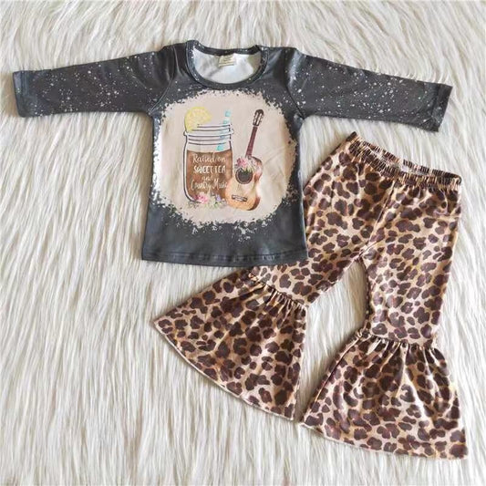 6 B13-18 Hot Sale Cute Children Long Sleeve Clothing Kid Summer Boutique Outfits