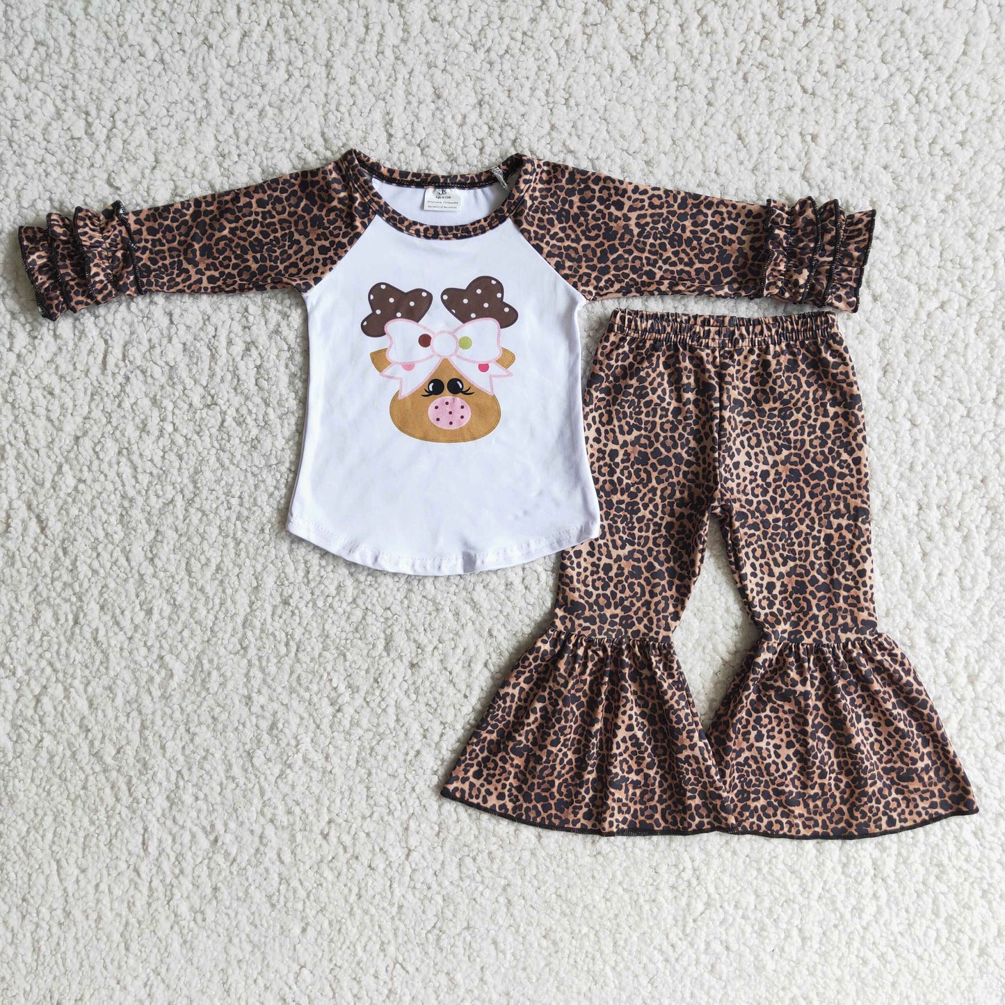 6 C8-31 Deer Children Clothing Long Sleeve Kid Boutique Outfits