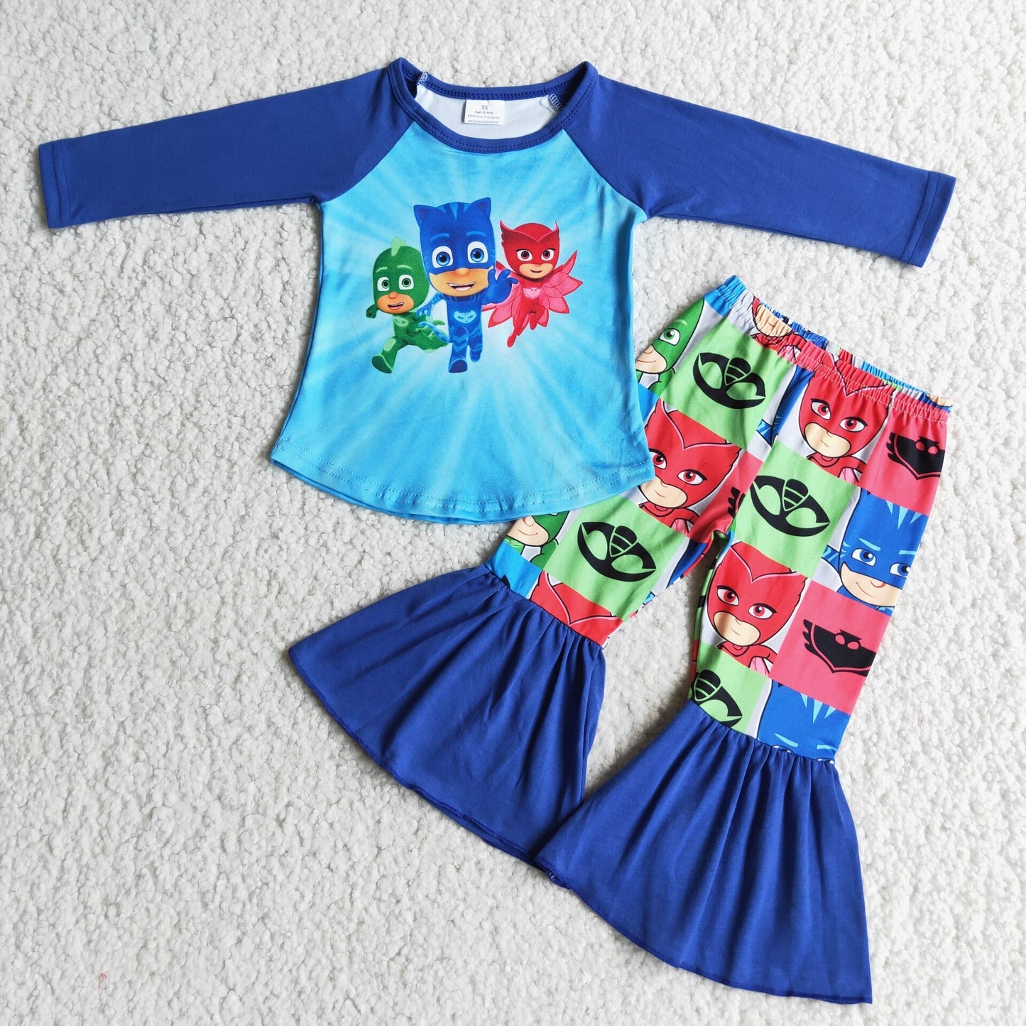 6 C9-3 Cartoon Children Clothing Long Sleeve Kid Boutique Outfits