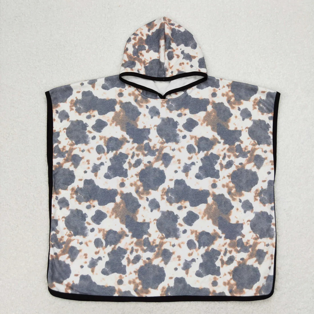 RTS Baby Kids Western Cow Print Terry Swim Towel Cover Up