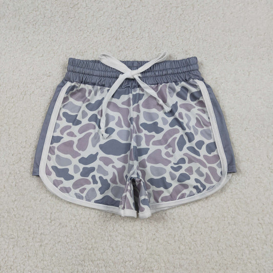 RTS Baby Girls Grey Camo Pattern Shorts Summer Bottoms