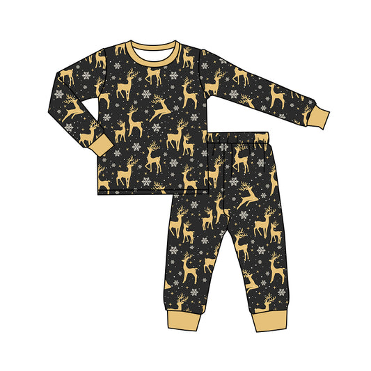 MOQ:5 Deer Kid Long Sleeve Wholesale Boutique Kid Clothing