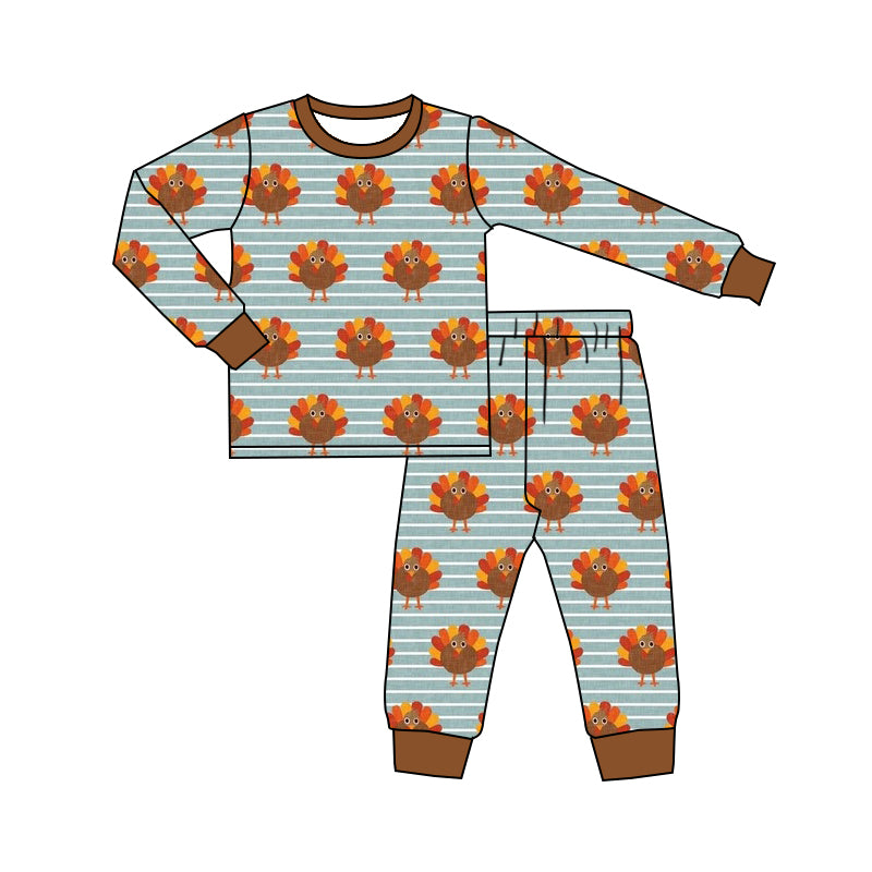 MOQ:5 Turkey Long Sleeve Wholesale Boutique Kid Clothing