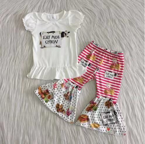 A12-4 Milk Cow Summer Clothing Boutique Outfit