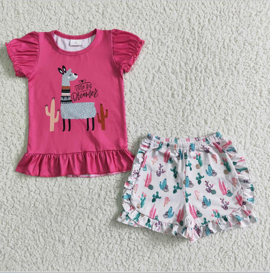 A14-2 Rose Red Summer Girl Short Outfit