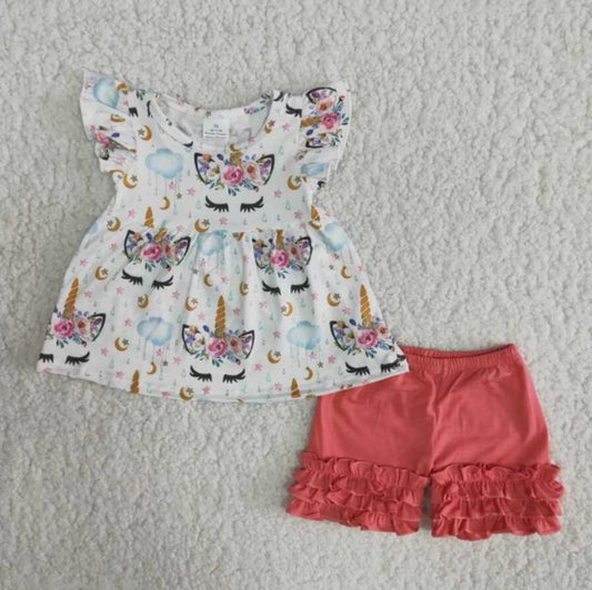 A15-11 Summer Girls Unicorn Floral Set