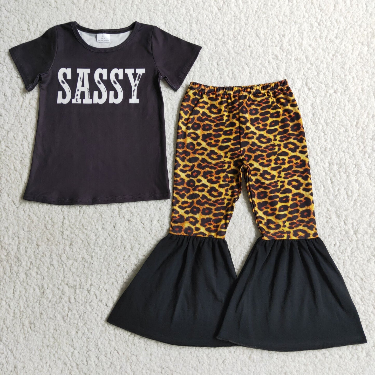 A17-22 Sassy Summer Girl Short Outfit Kid Boutique Wholesale Outfit