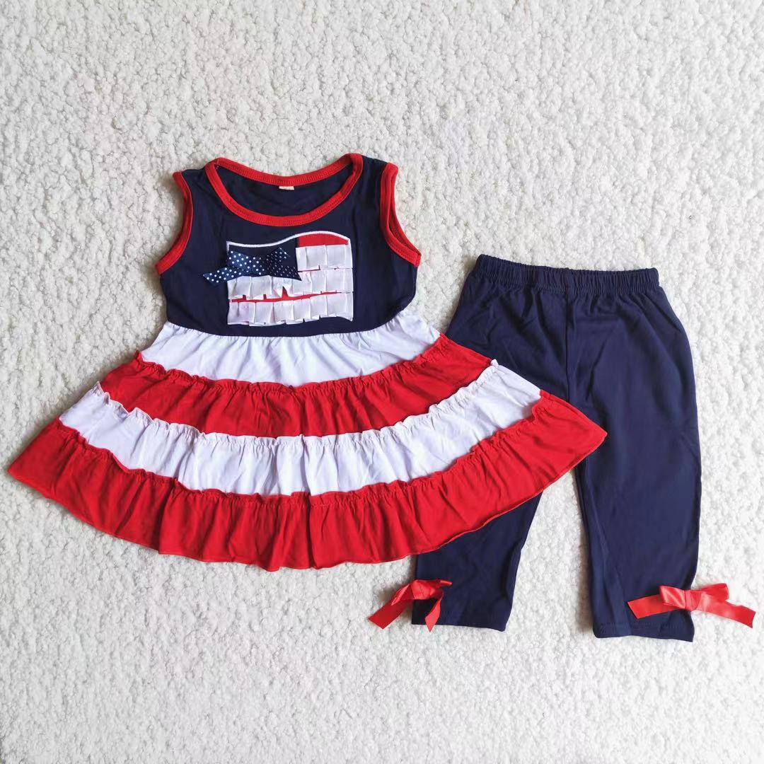 A4-17  4th of July Summer Shorts Sets