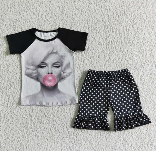 A5-3 Baby Girls Short Outfit