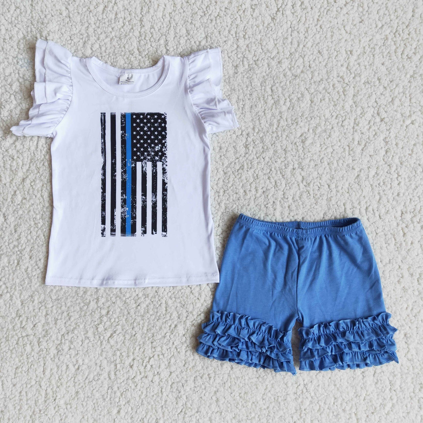 A7-12  4th of July Girl Short Outfit