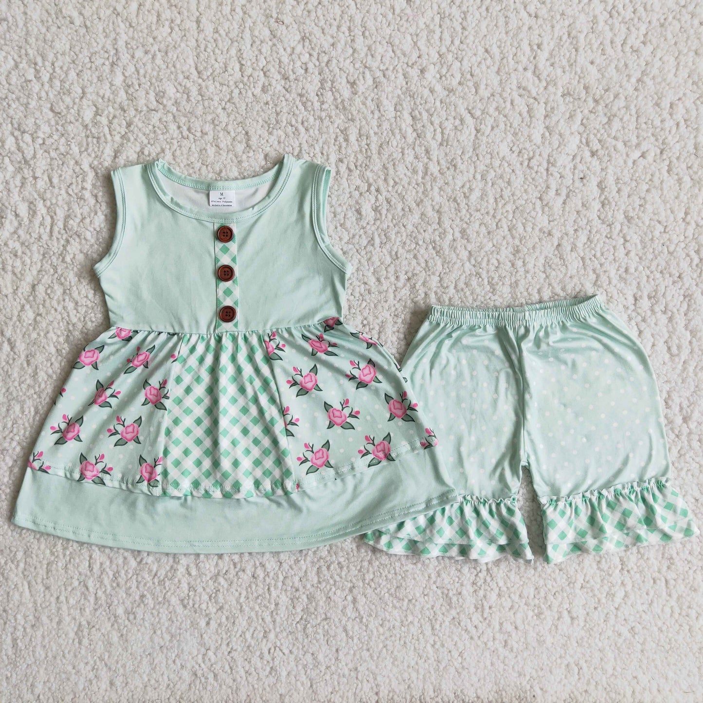 A8-16  Floral Summer Shorts Sets