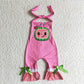 B10-30 Watermelon Summer Girl Short Jumpsuit