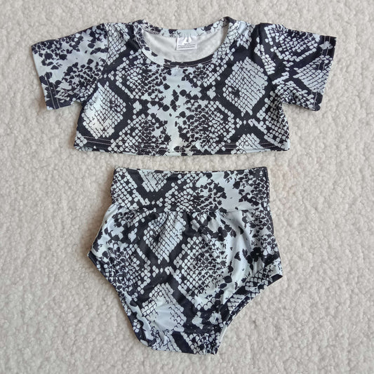 B12-12 Black and Gray Bummies Set