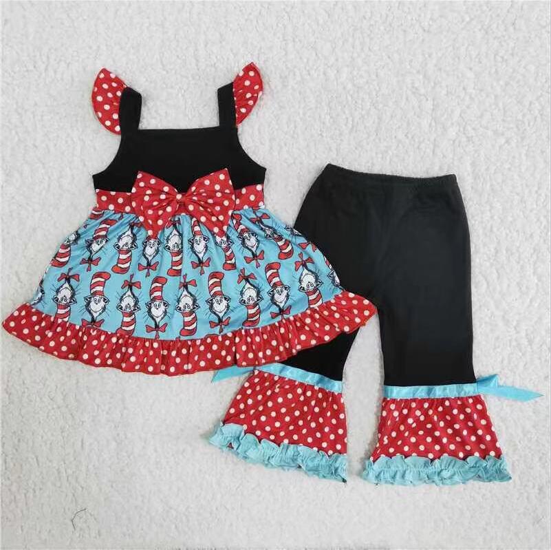 B12-2 Black Bow Cute Girl Summer Clothing