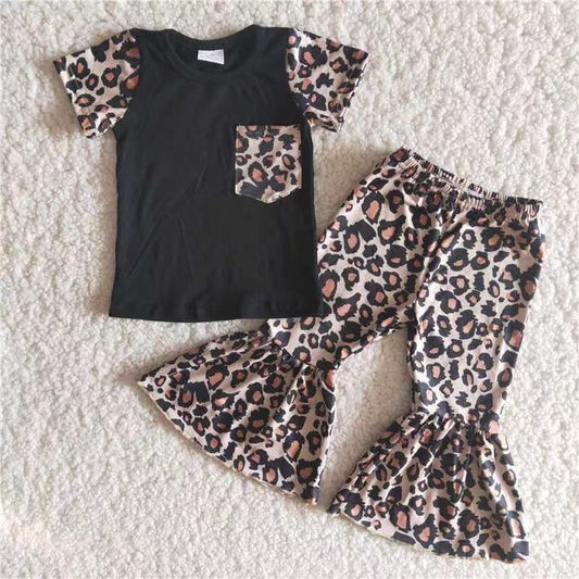 B15-14 Leopard Pocket Summer Clothing Boutique Outfit