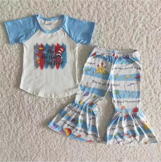 B15-3 Blue Color Cute Girl Summer Clothing