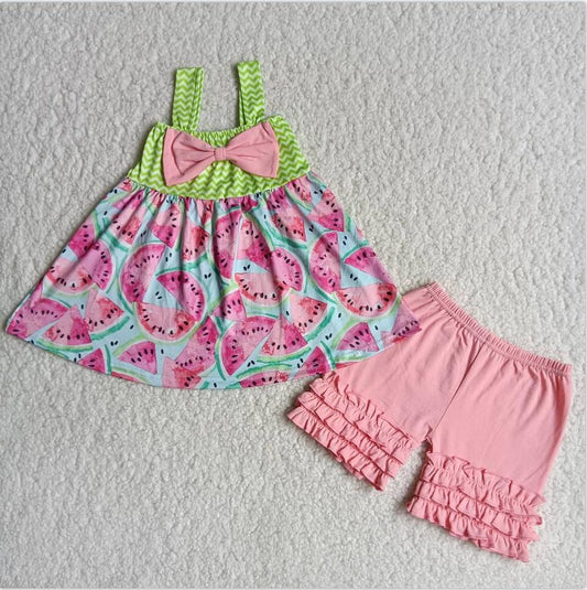 B3-3 Watermelon Girls Pink Icing Shorts Sets