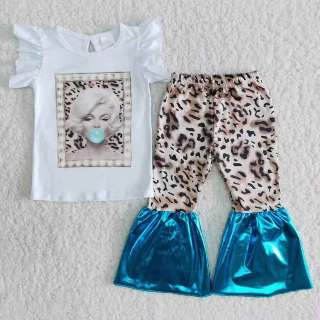 B4-13 Fashion Women Print Set for Kids girl