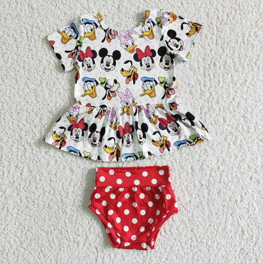 B5-10 Cartoon summer Bummies Set