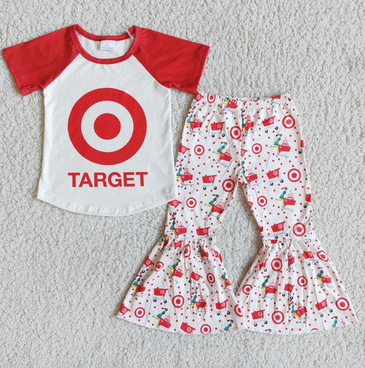 B5-21 Red Summer Children Clothing Kid Summer Boutique Outfits