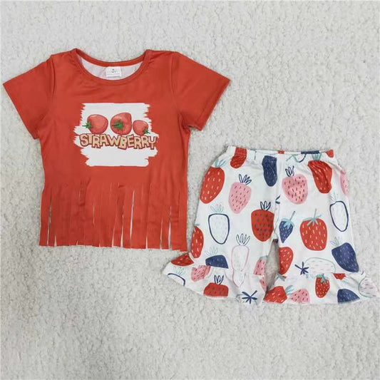 B5-4 Girl Strawberry Summer Boutique Clothing