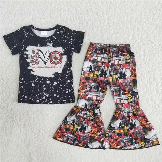 B8-23 Black Kid Ruffle Shorts Summer Boutique Children Clothing