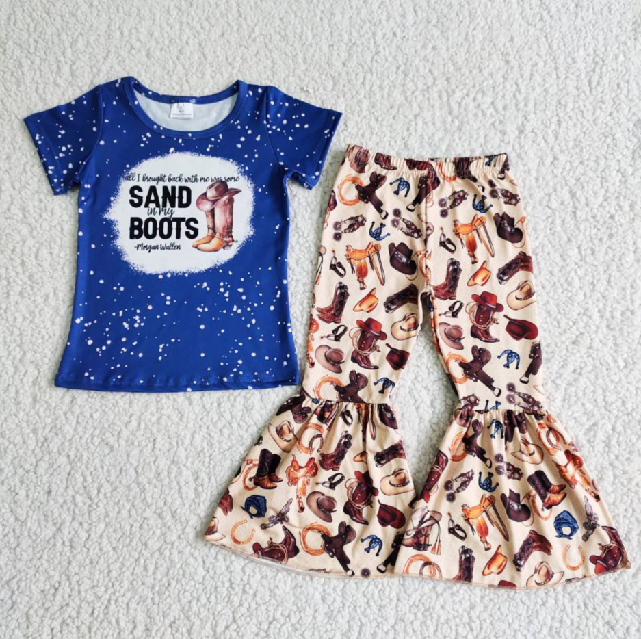 B8-30 BOOTS Kid Ruffle Shorts Summer Boutique Children Clothing