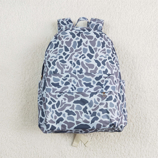 RTS NO MOQ Baby Kids Backpacks BA0260 Grey Hunting Camo Zip Back Bags