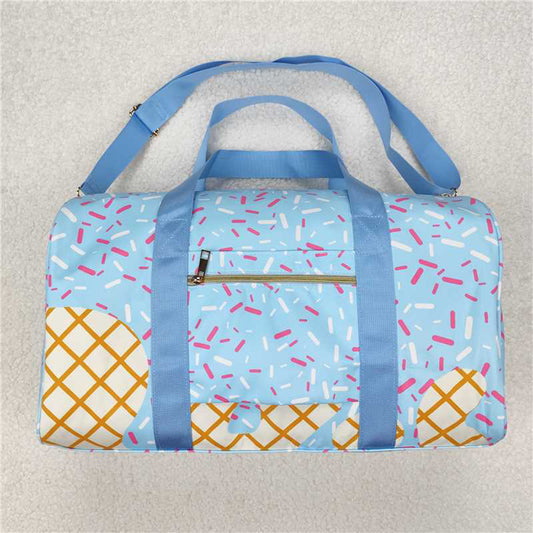 RTS NO MOQ Adult Gym  backpack BA0286 Light Blue Teams Straps Sprinkle Duffle