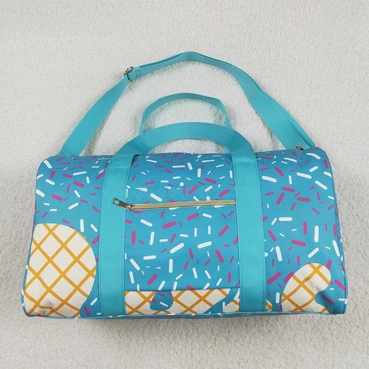 5.29 RTS NO MOQ Adult Gym backpack BA0304 Blue Ice Cream Drip Zipper Bags