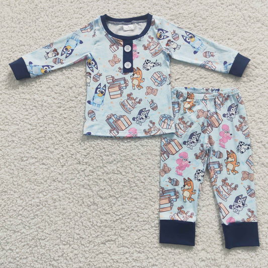 BLP0184 Cartoon Hot Sale Girl Long Sleeve Sets Kid Clothing