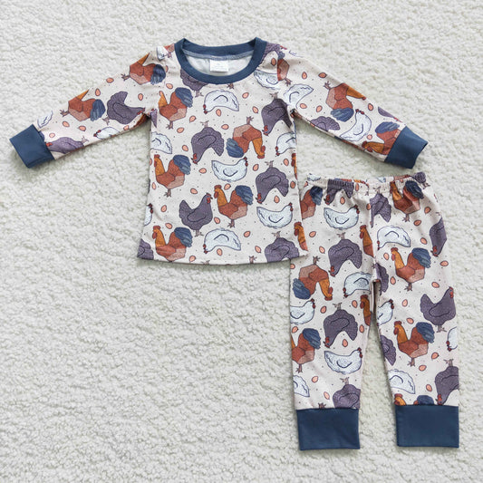 BLP0280 Chicken Boutique Wholesale Hot Sale Girl Sets Kid Clothing