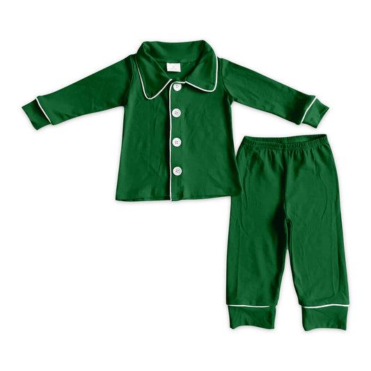 BLP0485 Grenn Boy Long Sleeve Wholesale Baby Kids Wear Boutique Kid Clothing Sets