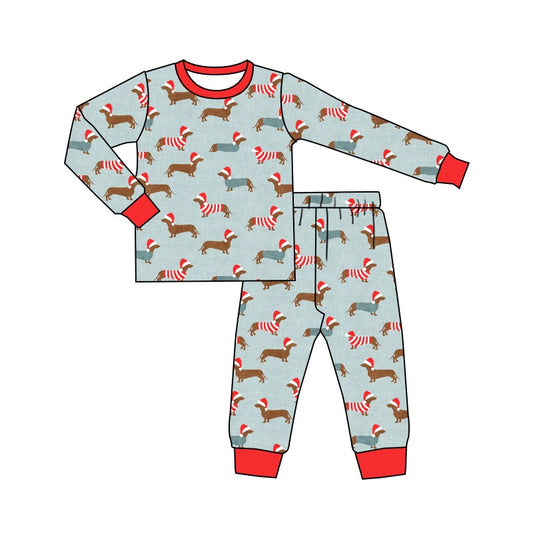 BLP0515 Red Long Sleeve Wholesale Boutique Kid Clothing Sets