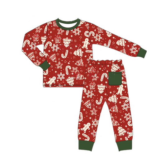 BLP0522 Christmas Long Sleeve Wholesale Boutique Kid Clothing