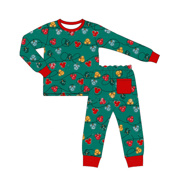 BLP0525 Red Christmas Long Sleeve Wholesale Boutique Kid Clothing