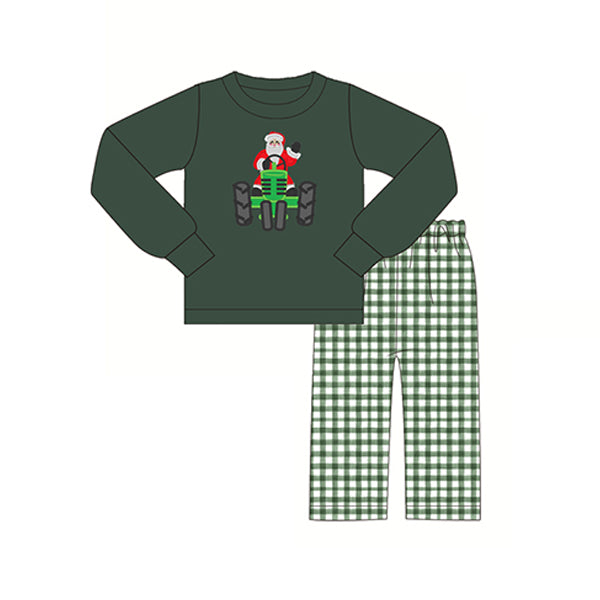 BLP0529 Boy Santa Long Sleeve Wholesale Boutique Kid Clothing