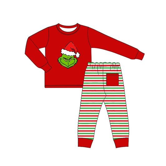 BLP0532 Red Boy Long Sleeve Wholesale Boutique Kid Clothing