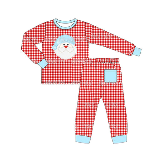 BLP0533 Boy Santa Long Sleeve Wholesale Boutique Kid Clothing