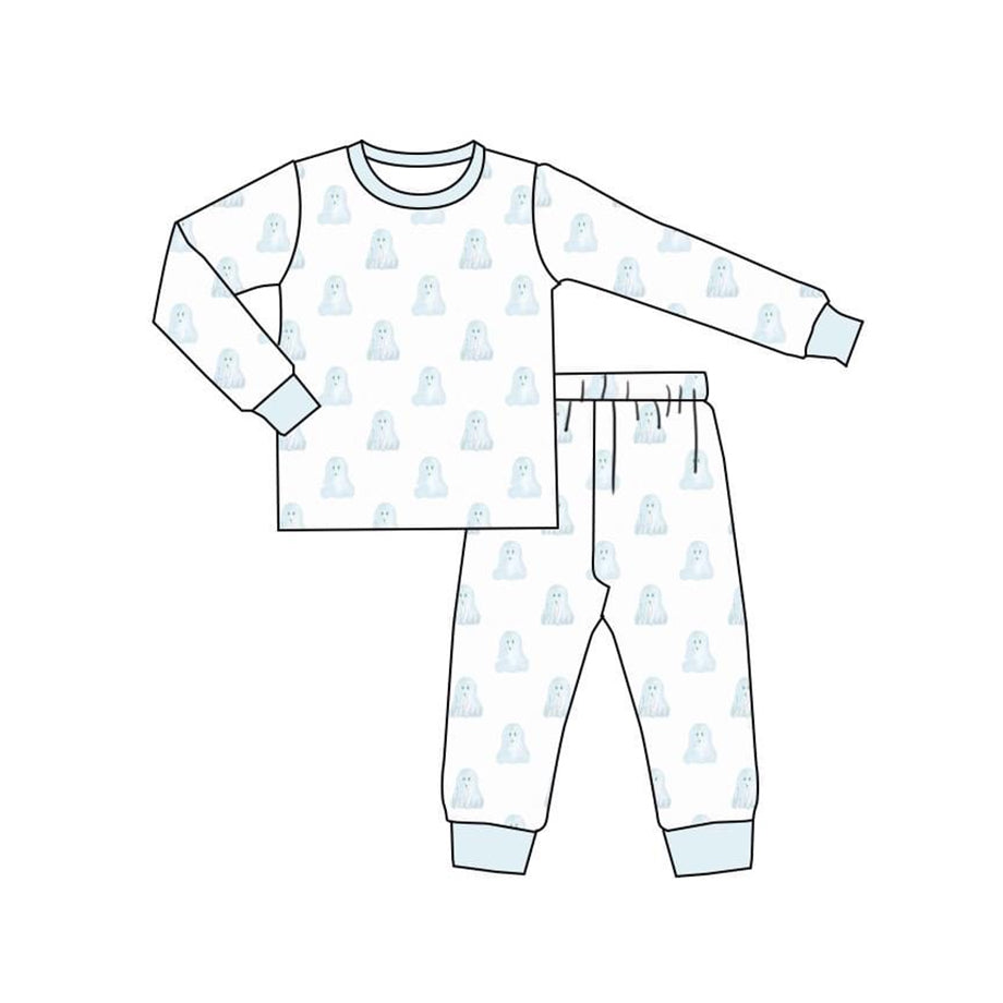 BLP0540 Blue Cute Boy Long Sleeve Wholesale Boutique Kid Outfit