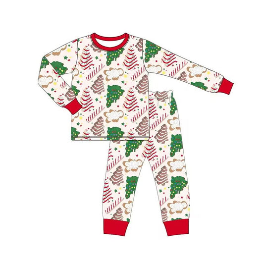 BLP0549 Christmas Tree Boys Long Sleeve Wholesale Boutique Kid Outfit