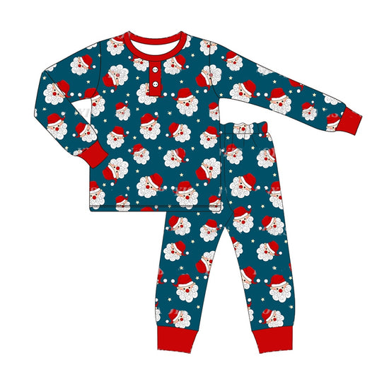 BLP0551 Christmas Santa Long Sleeve Wholesale Boutique Kid Outfit