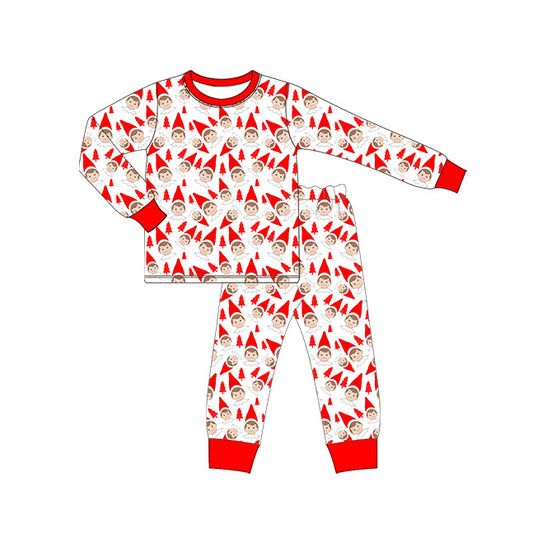 BLP0558 Red Children Long Sleeve Wholesale Boutique Kid Outfit