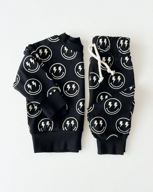 BLP0565 Black Cute Children Long Sleeve Wholesale Boutique Kid Outfit