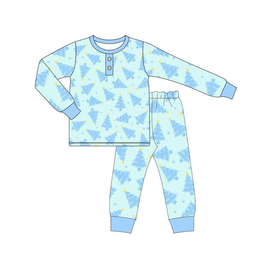 BLP0628  Blue Children Long Sleeve Wholesale Boutique Kid Outfit