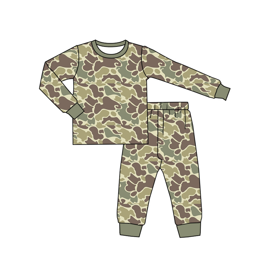 BLP0706 Camo Boy Cute Long Sleeve Wholesale Boutique Kid Outfit Clothing Sets