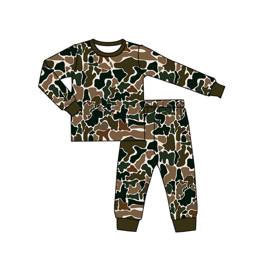 BLP0708 Camo Boy Cute Long Sleeve Wholesale Boutique Kid Outfit Clothing Sets