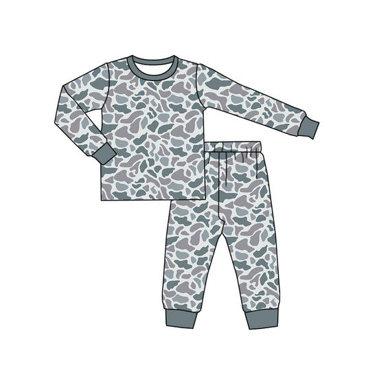 BLP0709 Camo Boy Cute Long Sleeve Wholesale Boutique Kid Outfit Clothing Sets